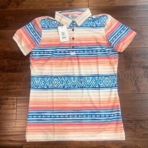NWT KENNY FLOWERS The Palmilla - Ladies Golf Polo XL